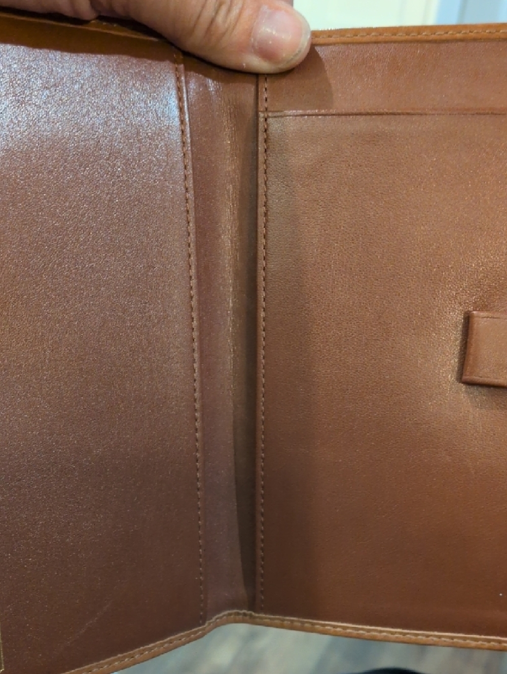 Coach Mini C Checkbook Cover With Tattersall Lining - Picture 3 of 10